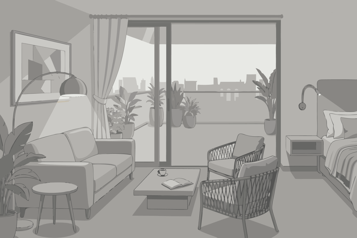 Queen Suite mit Zugang zur Dachterrasse
